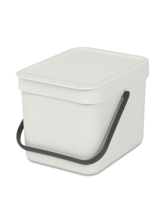Brabantia Sort & Go Waste Bin Plastic Light Gre...