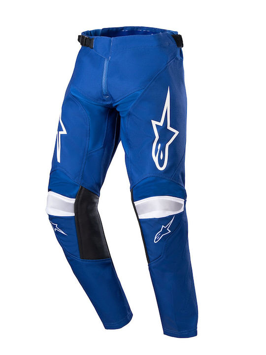 Alpinestars Racer Narin Детски Мотоциклетен панталон 4 сезона Blue Ray/White