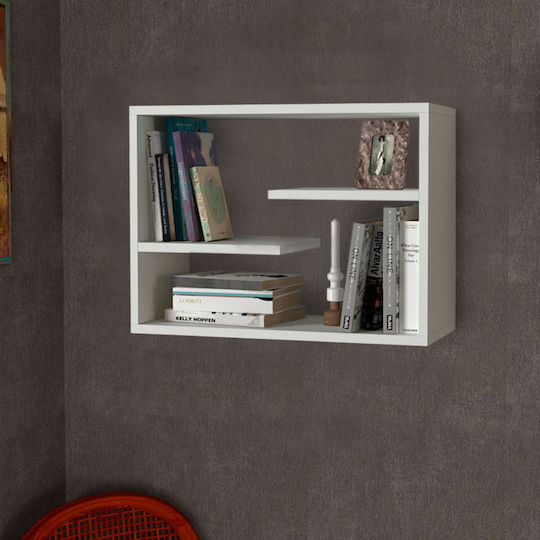 Стенен Рафт Tino Бял 60x19.5x44см GP042-0164 1