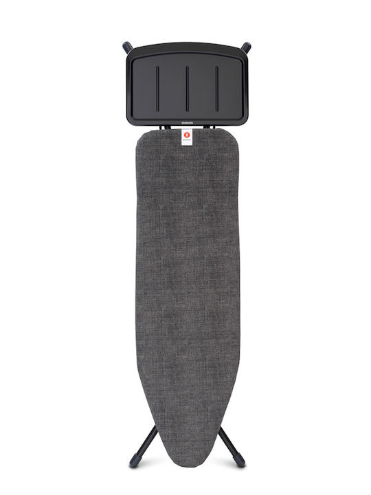 Brabantia Ironing Board for Steam Iron Foldable Denim Black 124x38x98cm