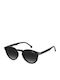 Carrera Unisex Sunglasses with Black Horn-Rimmed Frame and Grey Polarized Lens 301/S 807/Q3