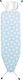 Brabantia Ironing Board for Steam Iron Foldable 124x38x96cm