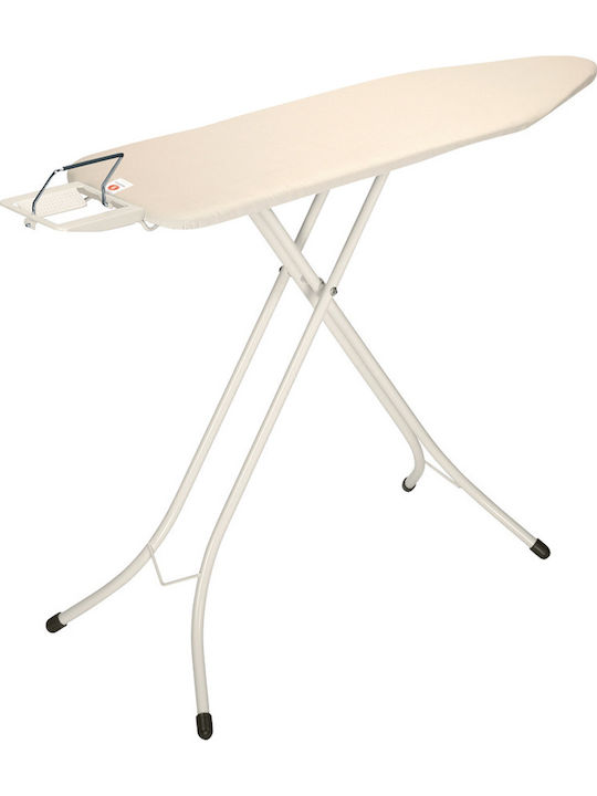 Brabantia Ironing Board for Steam Iron Foldable Ecru 124x38x96cm
