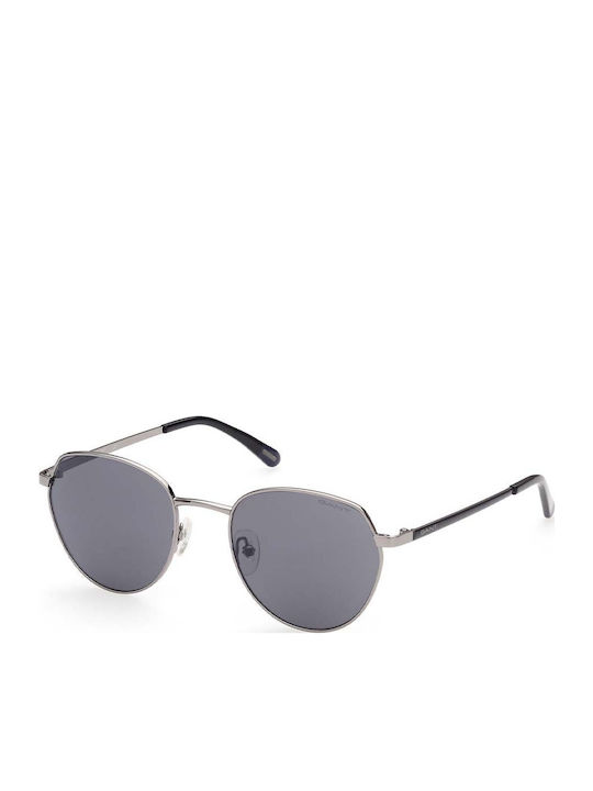 Gant Unisex Sunglasses with Silver Metal Frame and Gray Lens GA7109 08C