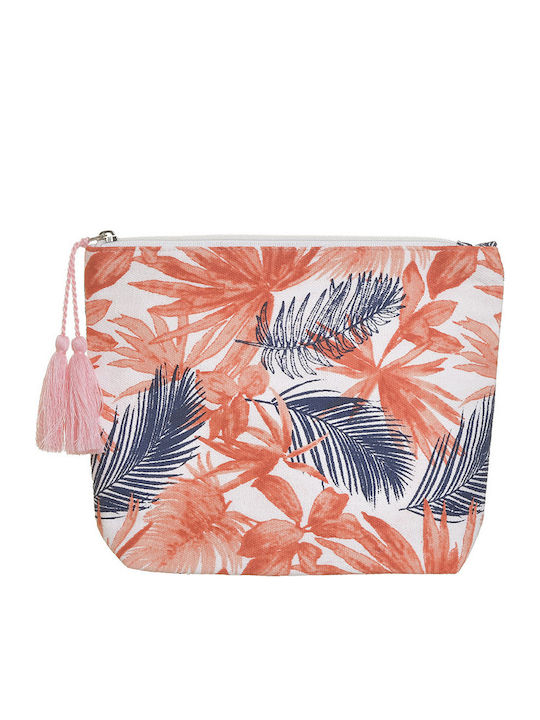 Damen Necessaire in Orange Farbe 22cm