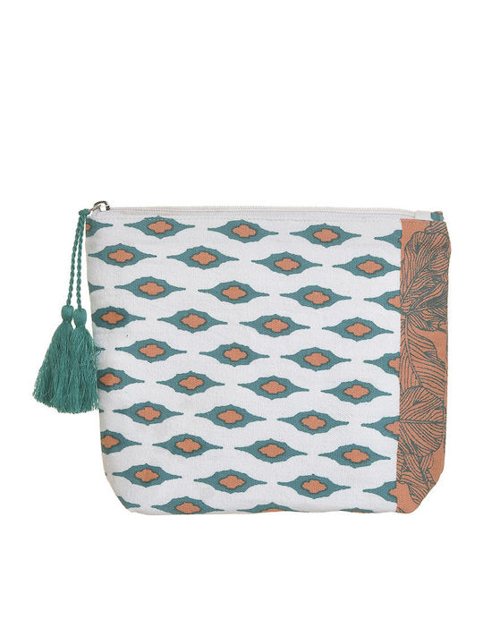 Toiletry Bag Green/White/Orange 22cm