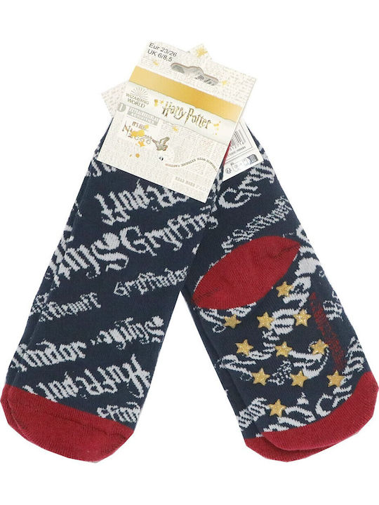 Warner Bros Non-slip Kids' Long Socks Harry Potter Navy Blue