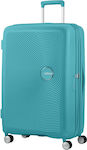 American Tourister Soundbox Spinner Expandable Large Suitcase H77cm Turquoise