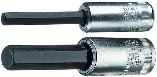 Gedore Spritzfilter Wasserhahn Bit-Stecknuss mit Inbusschlüssel-Bit und Antriebsvierkant 1/2'' Größe H6x160mm 1Stück