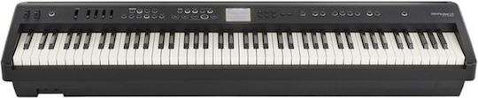 Roland Electric Stage Piano FP-E50 Set with 88 Weighted Keys Built-in Speakers and Connection with Headphones and Computer Black