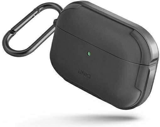 Uniq Valencia Θήκη Πλαστική με Γάντζο σε Γκρι χρώμα για Apple AirPods Pro