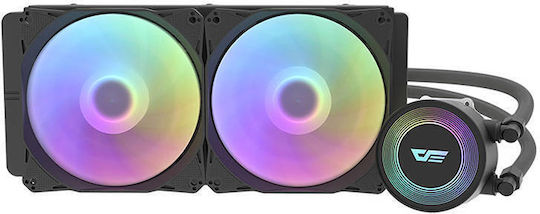 Darkflash DA240 Wasserkühlsysteme AIO CPU mit 2 Lüfterabmessung 120mm und ARGB Beleuchtung