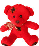 Plush Bear με Κορδέλα Red for 3+ Years