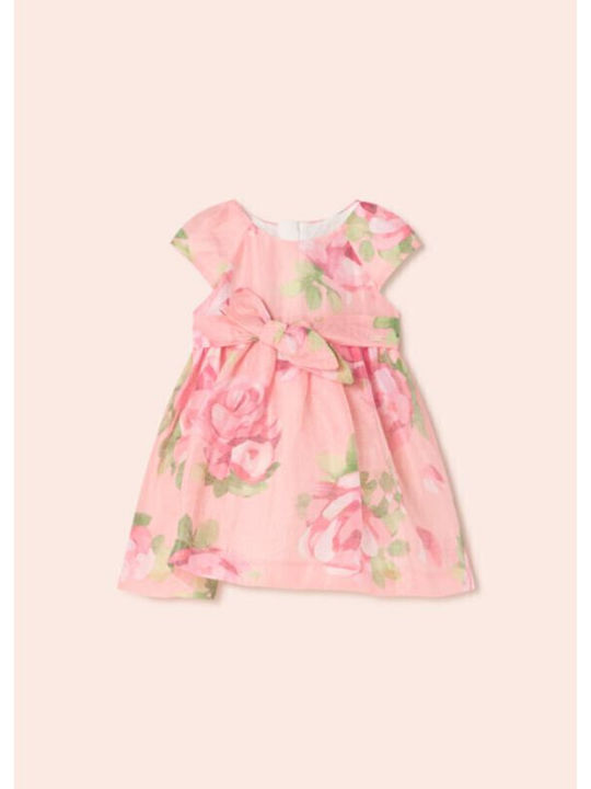 Rochie pentru Copii Mâneca scurta Din tul Floral Roz