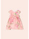 Mayoral Παιδικό Φόρεμα Floral Κοντομάνικο Ροζ