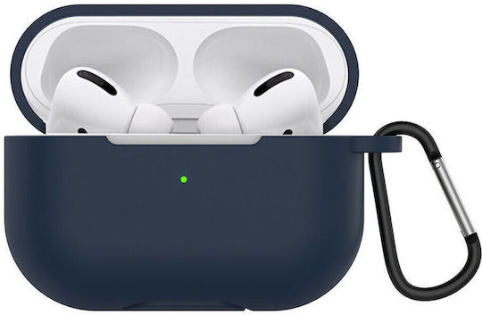 ObaStyle Θήκη Σιλικόνης με Γάντζο Σκούρο Μπλε για Apple AirPods 3