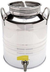 Aggraffati Stainless Steel Container with Screw Lid 10lt C55