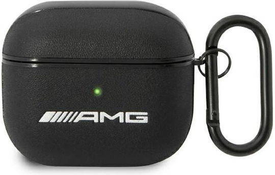 Mercedes-Benz AMA3SLWK Leather Case with Keychain Black for Apple AirPods 3