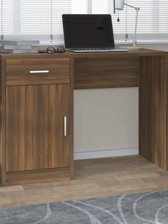Schreibtisch Holz Braun 100x40x73cm