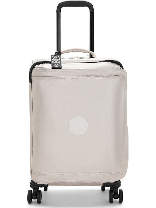 Kipling Spontane Reisegepäck Kabinen Stoff Silber mit 4 Räder Höhe 53cm