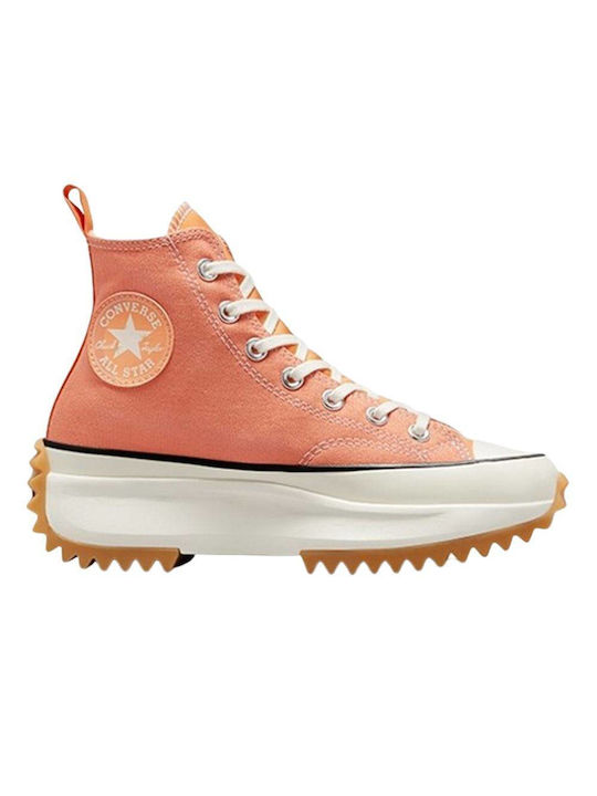 Converse Run Star Hike Flatforms Sneakers Orange Haven / Peach Dream / Egret