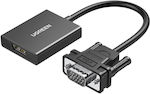 Ugreen CM513 Konverter VGA männlich zu HDMI weiblich Schwarz