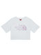 The North Face Kids Crop Top Short Sleeve White