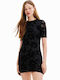 Oxford Rochie Mini De Seară Neagră