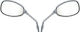 Motorcycle Mirrors for Yamaha XV Virago 2pcs Silver