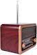 NNS NS-3315BT Retro Tabletop Radio Battery with...