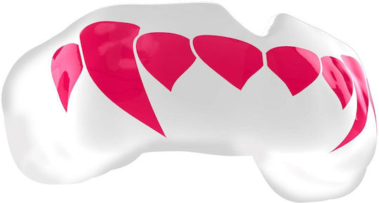 Safejawz Extro 2.0 SJFANGZPIa Protective Mouth Guard Senior White Pink Fangz