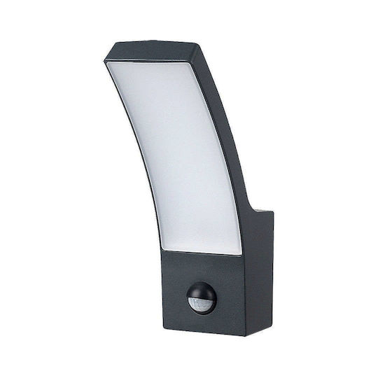Rabalux Palanga Επιτοίχια Εξωτερική Πλαφονιέρα LED IP44 12W με Θερμό Λευκό Φως