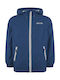 Keep It Now Kids Casual Short Jacket with Lining and Hood Navy Blue
