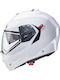 Caberg Duke-X Solid White Κράνος Μηχανής Flip-Up ECE 22.06 1550gr με Pinlock και Sunvisor