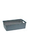 Viosarp Coș de Depozitare Rattan Albastru 40x17x12cm 1buc