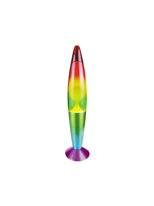 Rabalux Lollipop Διακοσμητικό Φωτιστικό με Φωτισμό RGB Lava Lamp με Ντουί για Λαμπτήρα E14 Πολύχρωμο