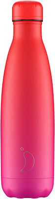 Chilly's Gradient Μπουκάλι Θερμός Hot Pink 500ml