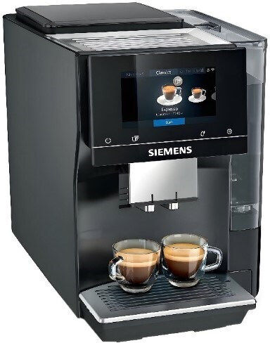Siemens Αυτόματη Μηχανή Espresso 1500W Πίεσης 19bar με Μύλο Άλεσης Μαύρη TP707R06
