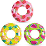 Intex Tropical Fruit Kids' Swim Ring with Handles and Diameter 170cm. from 9 Years Old (Assortment Designs/Colours)