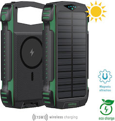 4Smarts Rugged TitanPack UltiMag Ηλιακό Power Bank 20000mAh με 2 Θύρες USB-A και Θύρα USB-C Μαύρο