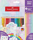 Faber-Castell Grip Sparkle Ξυλομπογιές Σετ 24 χρώματα