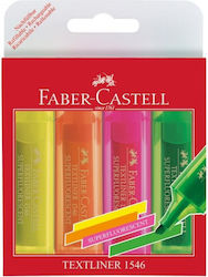 Faber-Castell Textliner 1546 Textmarker Neon 4Stück