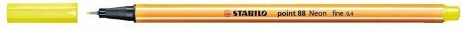 Stabilo Point 88 Μαρκαδόρος Σχεδίου Neon Yellow 0.4mm
