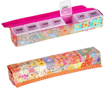 Natural Life Deep Breath Weekly Pill Organizer Multicolour 64155