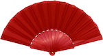 Plastic Fan Red Carnival Accessory Disco