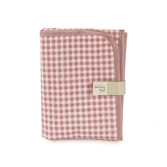 Walking Mum Portable Changing Pad I Love Vichy made of Fabric Pink 33x66cm