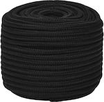 vidaXL Rope with Diameter 14mm and Length 25m Black Work Rope 14mm 25m. 152830