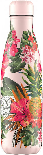 Chilly's Tropical Bottle Thermos Stainless Steel BPA Free 500ml Hidden Toucan