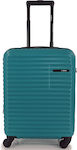 Rain C Cabin Travel Suitcase Hard Petrol with 4 Wheels Height 55cm.