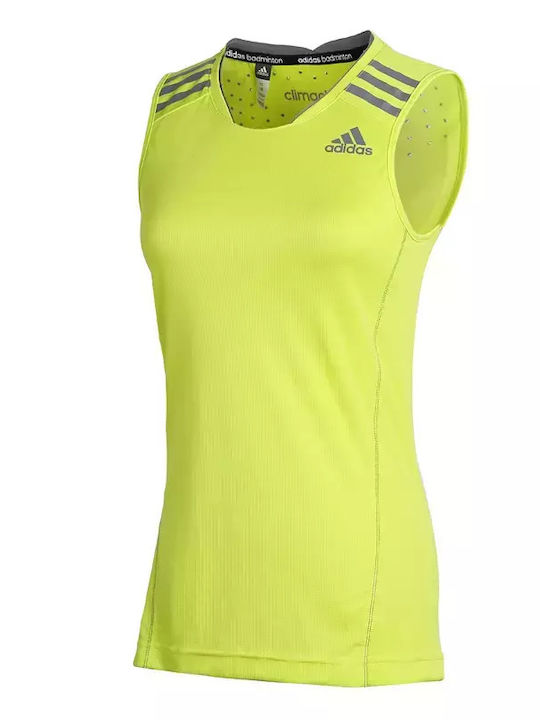 Adidas Clima Women's Athletic Blouse Sleeveless Yellow